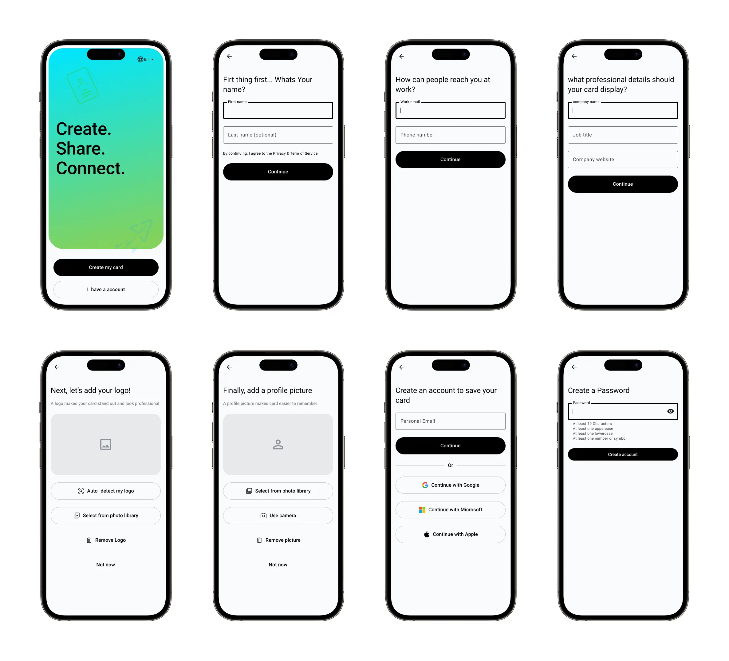 Gemcard Core Dashboard showcasing Visual Scannability and Monika's Digital Card