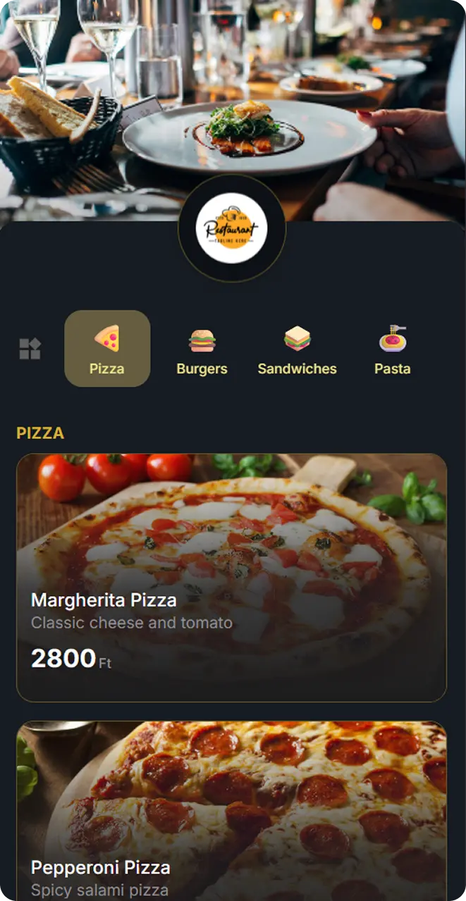 Gmenu Digital Restaurant Menu System